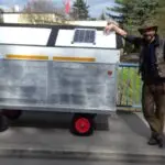 Michael sein selbstgebautes Gefährt