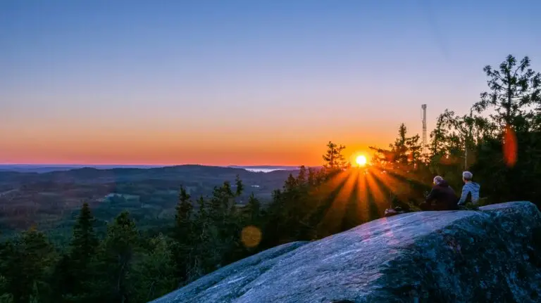 Sonnenuntergang Koli Nationalpark Finnland